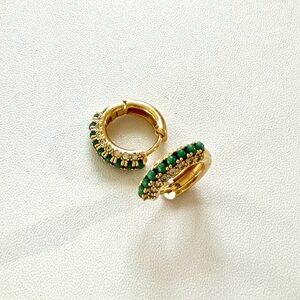 Anthropologie Barnet Huggie Hoop Earrings